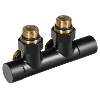 R-START připojovací sada ventilů pro středové připojení, černá mat