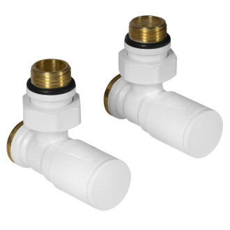 C-START připojovací sada ventilů ruční rohová, bílá