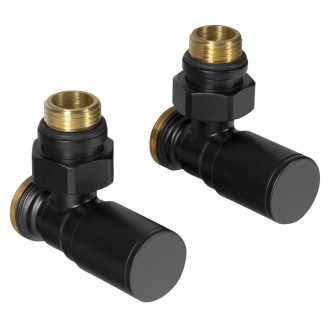 C-START připojovací sada ventilů ruční rohová, černá mat