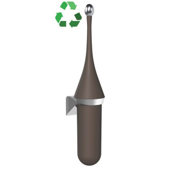 ECOLORED WC štětka závěsná, ABS, Soft Touch, hnědá