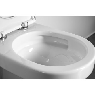 DENICA závěsná WC mísa, Vortex Rimless, 36x52cm, bílá