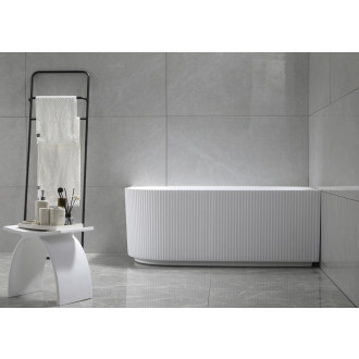 TIBERA STRIP R rohová stojící vana, 150x75cm, bílá