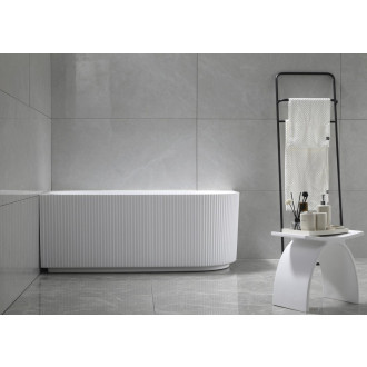 TIBERA STRIP L rohová stojící vana, 170x81cm, bílá