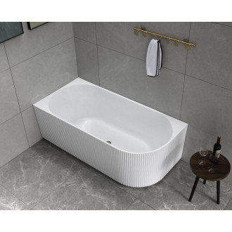 TIBERA STRIP L rohová stojící vana, 170x81cm, bílá