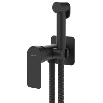 PAX podomítková bidetová baterie se Stop sprškou, černá mat