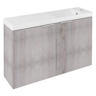 LATUS X umyvadlová skříňka s umyvadlem 80x54,5x22cm, dub mocca