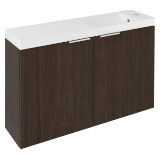 LATUS X umyvadlová skříňka s umyvadlem 80x54,5x22cm, borovice rustik