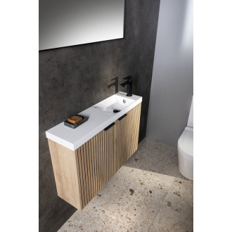 LATUS X umyvadlová skříňka s umyvadlem 80x54,5x22cm, dub alabama