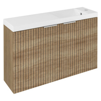LATUS X umyvadlová skříňka s umyvadlem 80x54,5x22cm, dub alabama strip