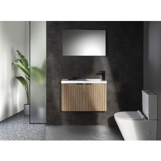 LATUS X umyvadlová skříňka s umyvadlem 80x54,5x22cm, dub alabama strip