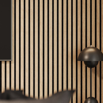 DELUXE akustický panel 2400x520x18mm, dub/černá