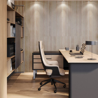 DELUXE akustický panel 2400x520x18mm, dub/černá