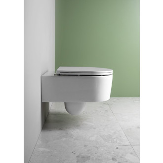 SISTEMA A závěsná WC mísa, Rimless, 36x53,5cm, bílá