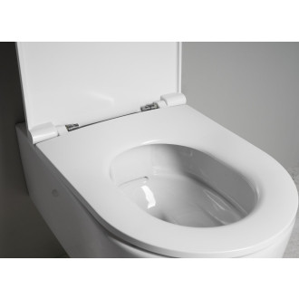 SISTEMA A závěsná WC mísa, Rimless, 36x53,5cm, bílá