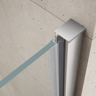 LORO sprchové dveře skládací 1000mm, čiré sklo