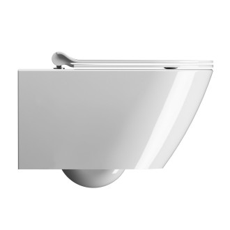 KUBE X závěsná WC mísa, GeniusFlush, 36x55cm, bílá ExtraGlaze