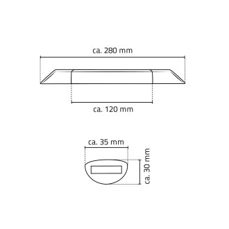 Nástěnná opěrka nohou při holení, s protiskluzovým povrchem, nerez lesk