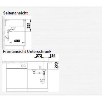 Blanco PLEON 6 Split InFino Silgranit Beton-Style