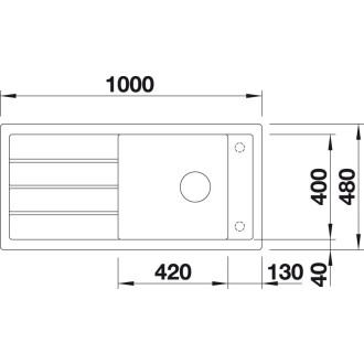 Blanco MEVIT XL 6 S Silgranit černá oboustranné provedení