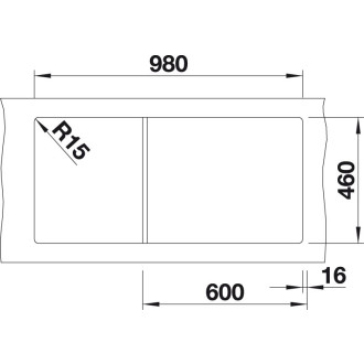 Blanco MEVIT XL 6 S Silgranit černá oboustranné provedení