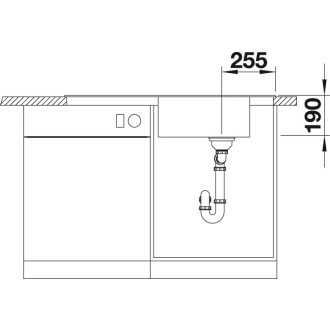 Blanco MEVIT XL 6 S Silgranit černá oboustranné provedení