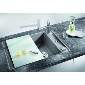 Blanco AXIA III 45 S-F InFino silgranit jasmín dřez vpravo s excentrem přísluš. sklo