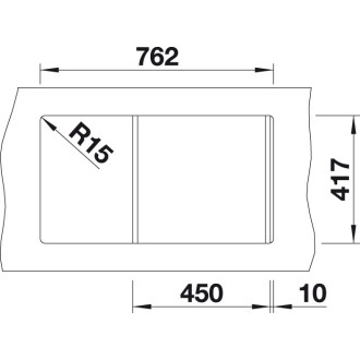 Blanco FAVOS mini Silgranit jasmín oboustranné provedení