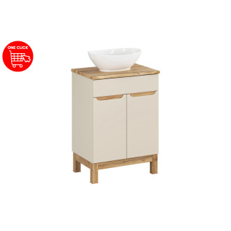 Zestaw meblowy 60cm z blatem i umywalką nablatową Lola