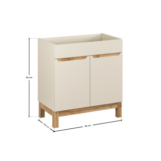 Szafka pod umywalkę 80cm 2 drzwi