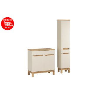 Zestaw meblowy 80cm z blatem i Szafką wysoką