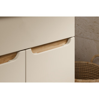 Comad SET-BAC B NAT WOTAN 80CM HC Koupelnová sestava 80 cm s deskou a vysokou skříňkou