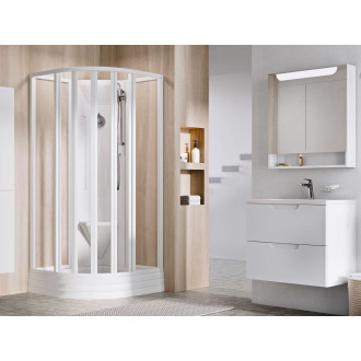 Sprchový box Supernova ASBKP6 (ASBKP6 80x80, bílá+transparent (4 díly))