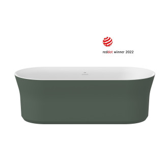 Vana Ypsilon (Vana Ypsilon 180x80, volně stojící, Grey Green/bílá, krytka odtoku bílá)