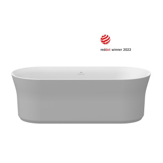 Vana Ypsilon (Vana Ypsilon 180x80, volně stojící, Smoke Grey/bílá, krytka odtoku bílá)