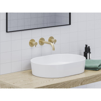 Umyvadlová podomítková baterie Espirit, s tělesem (ES 019.60GLB.O1 Umyvadlová podomítková baterie s tělesem, Gold Brushed)