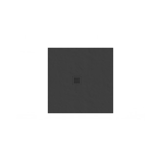 Sprchová vanička čtvercová Ravak Slate Pro 90x90 cm litý mramor černá XA037733010