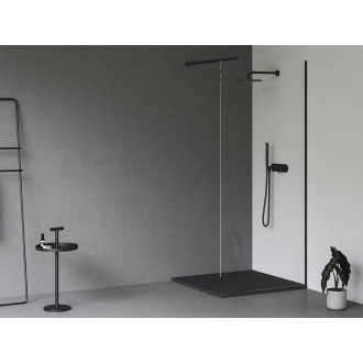 Sprchová vanička čtvercová Ravak Slate Pro 90x90 cm litý mramor černá XA037733010