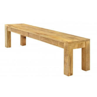 Lavice Manu 140x40 cm z mangového dřeva MANU-L140