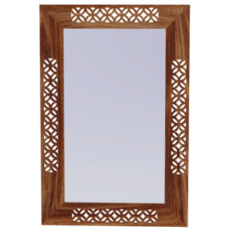 Zrcadlo Mira 60x90 cm z indického masivu palisandr MIRA-Z90