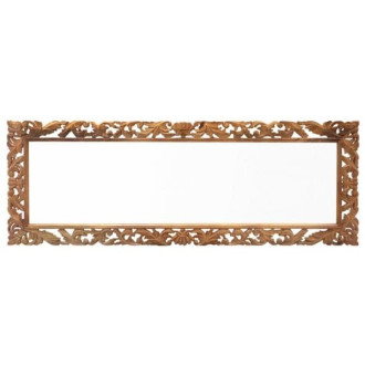 Zrcadlo 60x170 cm Retro ručně vyřezávané z masivu mango RETRO-Z170