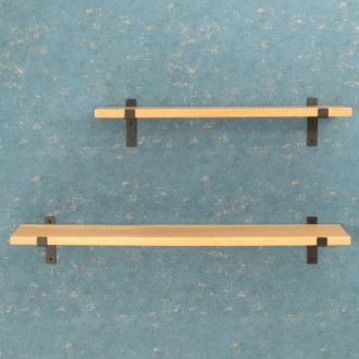 Police na zeď s konzolí Lara 100 cm palisandr LARA-DUB 100