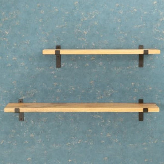 Police na zeď s konzolí Lara 75 cm dub LARA-DUB 75