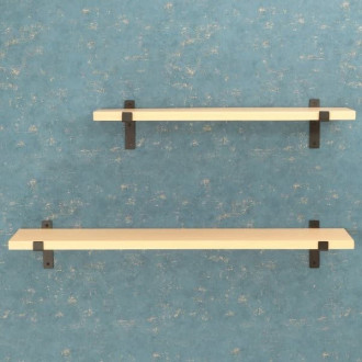 Police na zeď s konzolí Lara 100 cm mango LARA-MAN 100