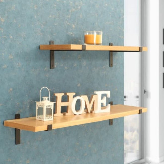 Police na zeď s konzolí Lara 75 cm mango LARA-MAN 75