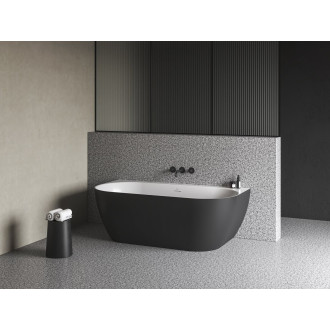 Vana Freedom Wall Tec (Vana Freedom Wall Tec 170x87, volně stojící, černá/bílá, krytka odtoku černá)