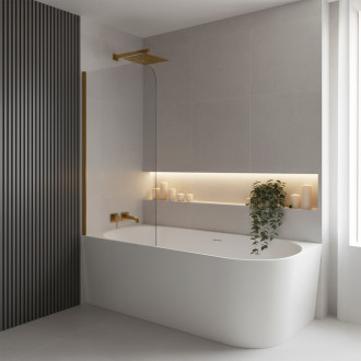 Rea Rohová akrylátová vana Bellanto Slim 170 Levá REA-W0131