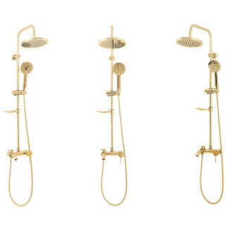 Rea Sprchový set s baterií a výtokem Luis Gold REA-P7006
