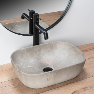 REA Umyvadlo na desku Livia Beige Matt REA-U3802