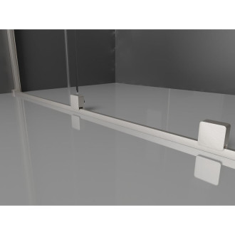 Posuvné sprchové dveře Mexen Velar Duo 200 cm, grafit, kartáčovaný nikl - 871-200-000-42-97