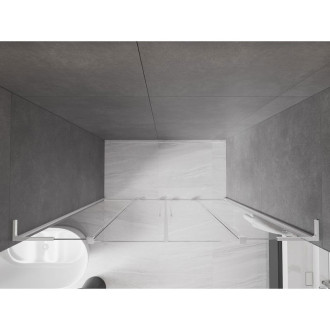 Mexen Velar L Duo posuvné sprchové dveře 170 cm, průhledné, chrom - 871-170-003-02-01